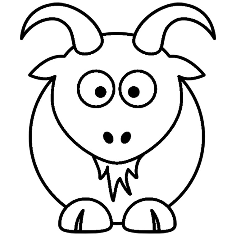 Goat Face Drawing | Free download on ClipArtMag