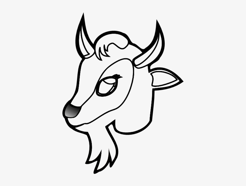 Goat Face Drawing | Free download on ClipArtMag