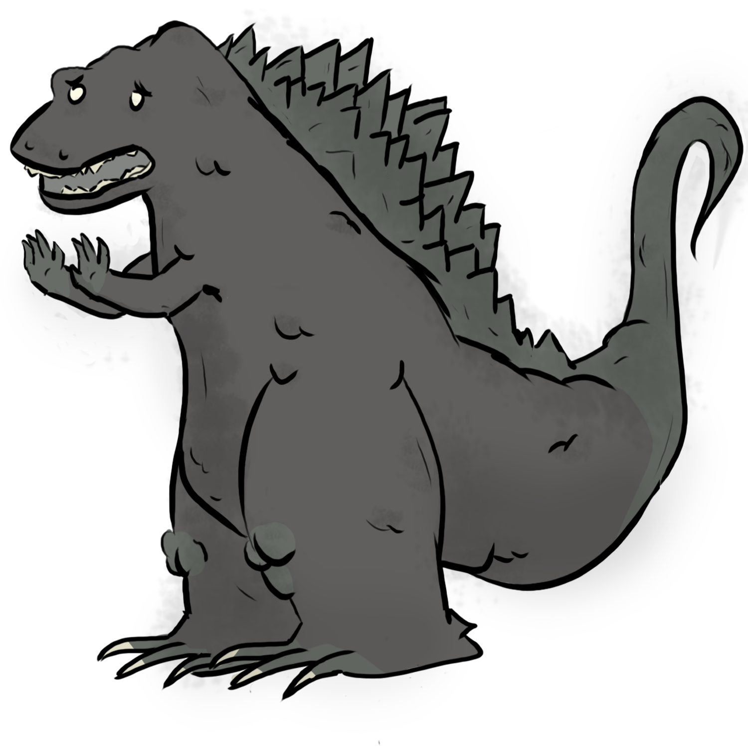 Easy godzilla drawing