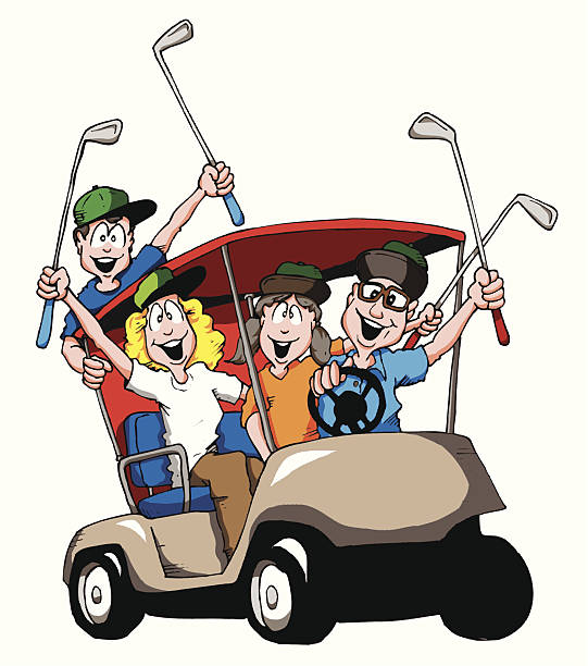 Golf Cart Cartoon Drawing Free download on ClipArtMag