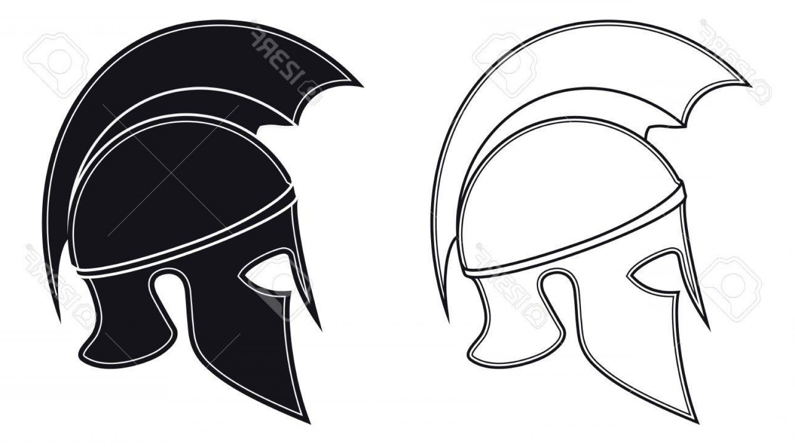 Greek Helmet Drawing Free download on ClipArtMag