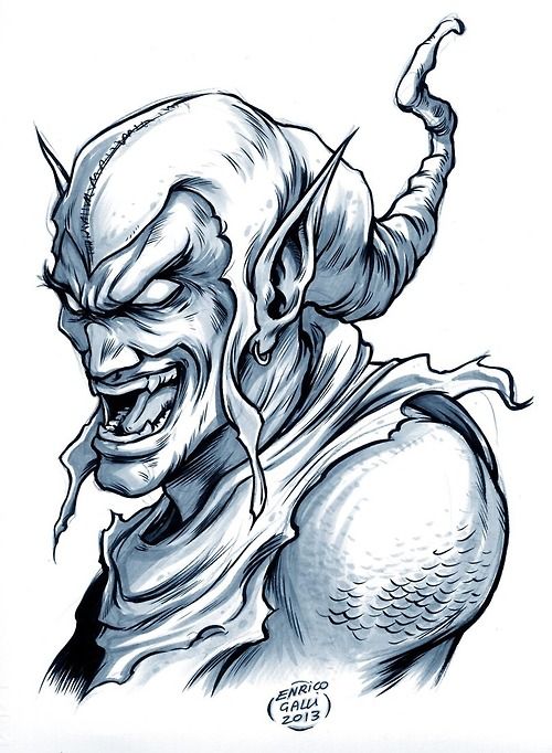 Green Goblin Drawing | Free download on ClipArtMag