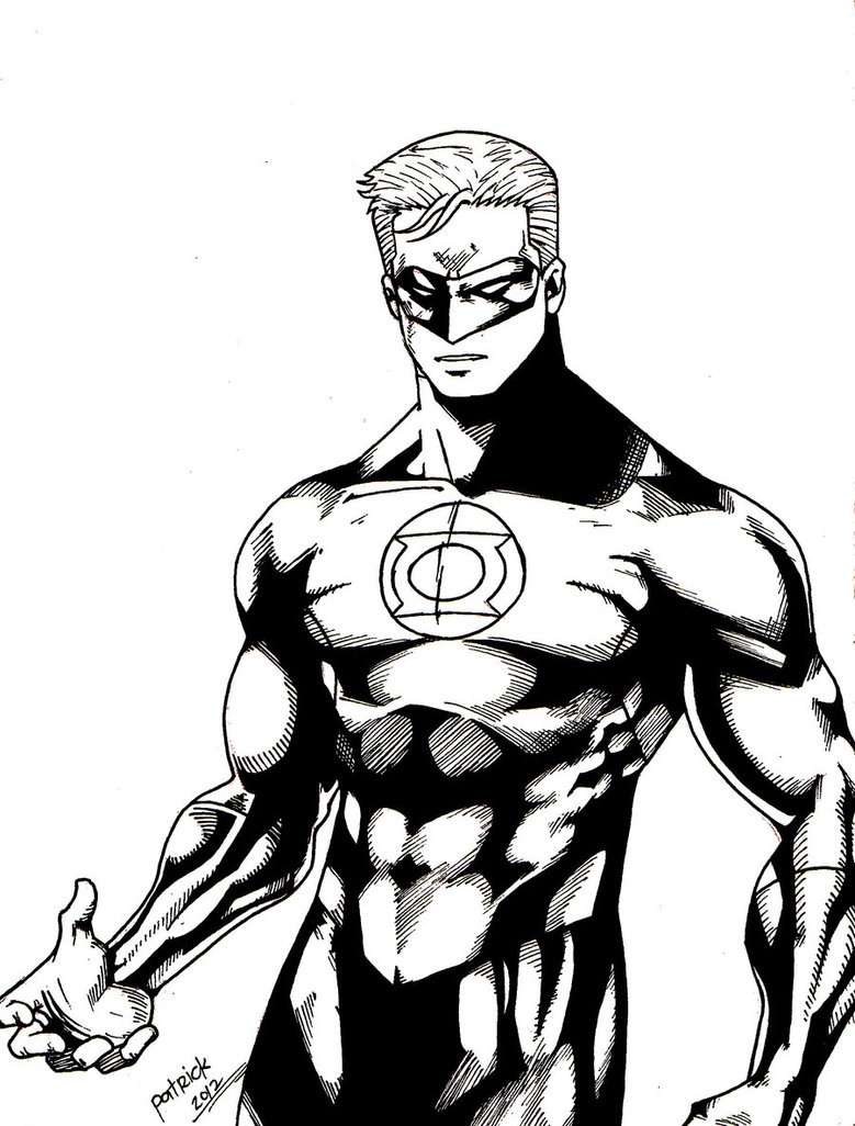 Green Lantern Drawing Free download on ClipArtMag