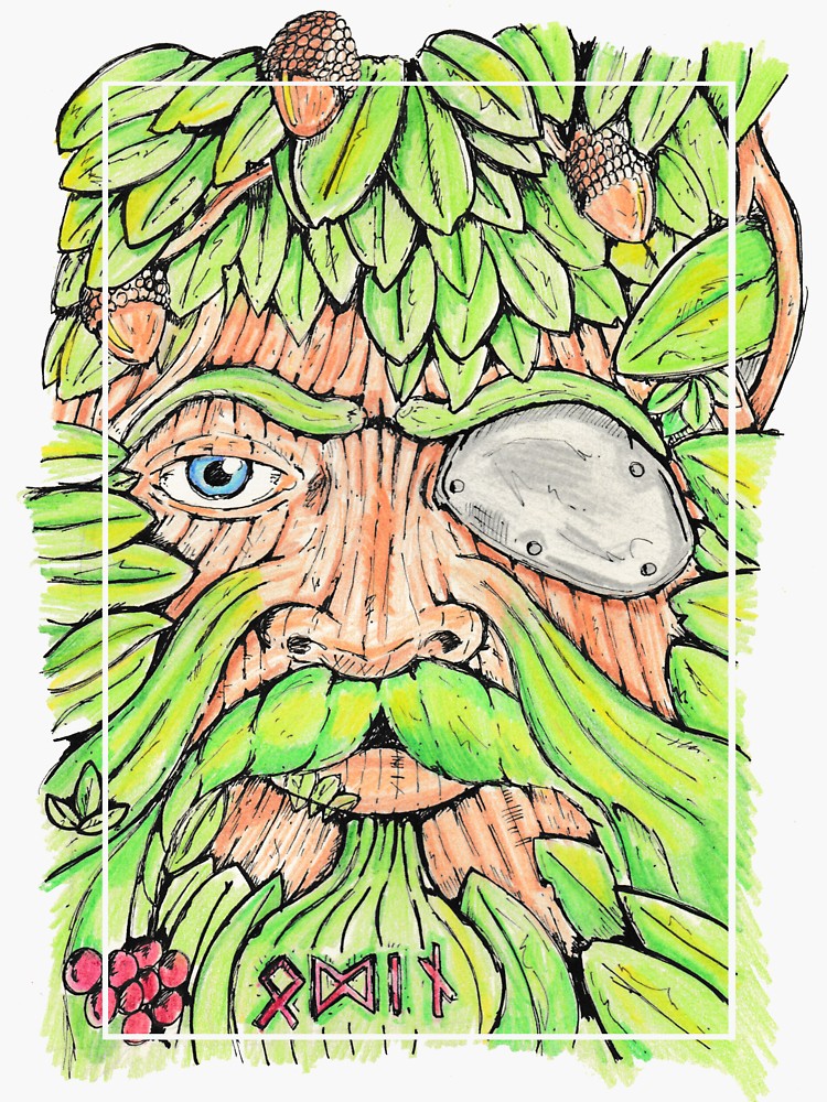 Green Man Drawing | Free download on ClipArtMag