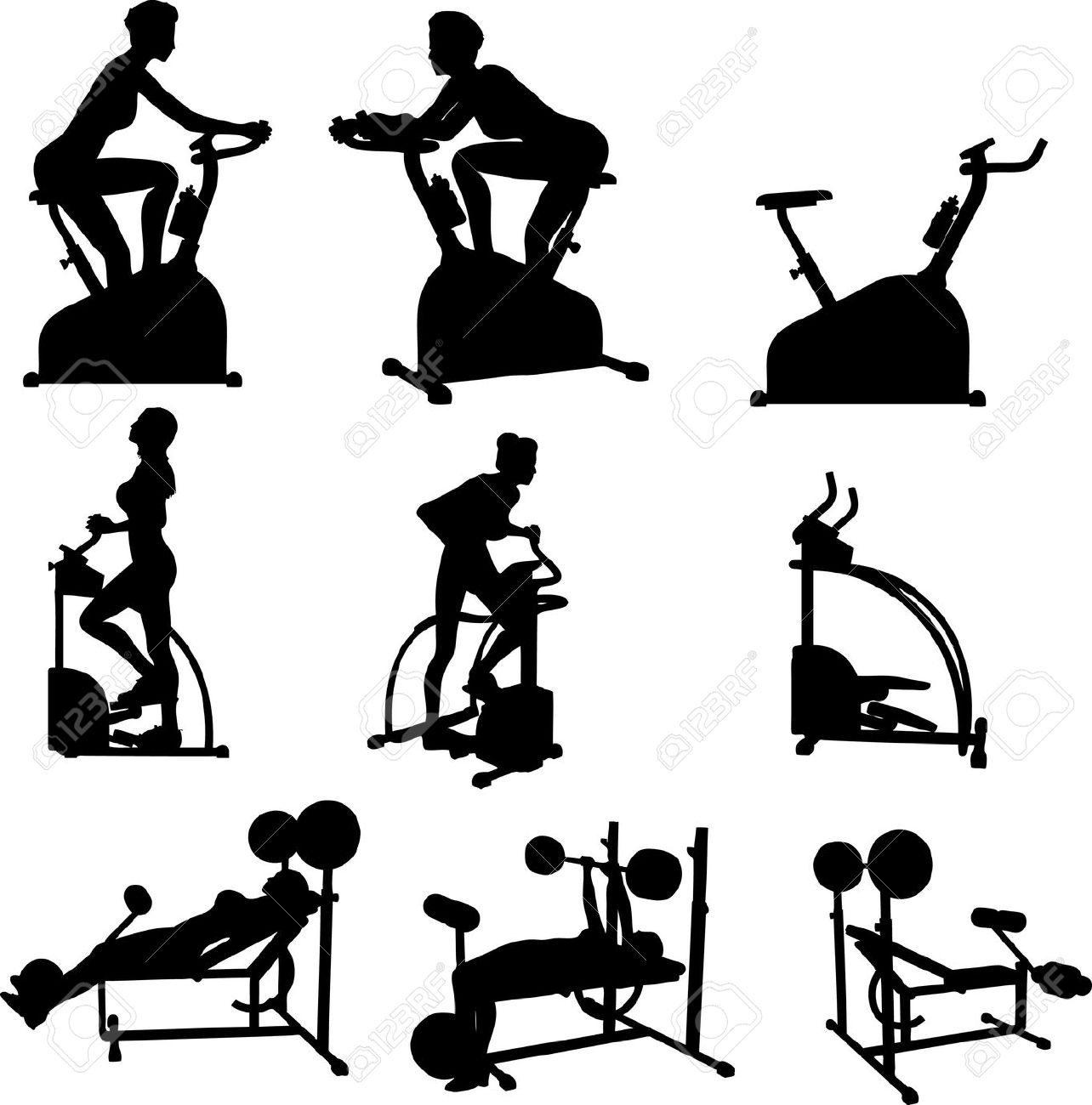 Gym Equipment Drawing | Free download on ClipArtMag
