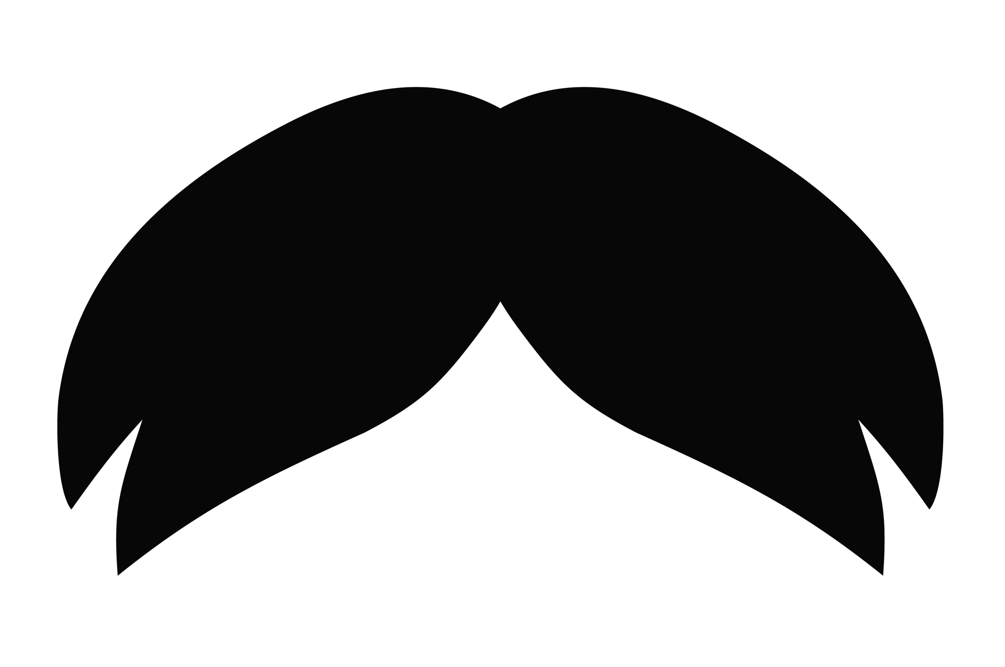 Handlebar Moustache Drawing | Free download on ClipArtMag