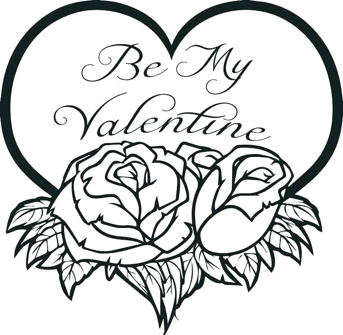 musical coloring pages for valentines day