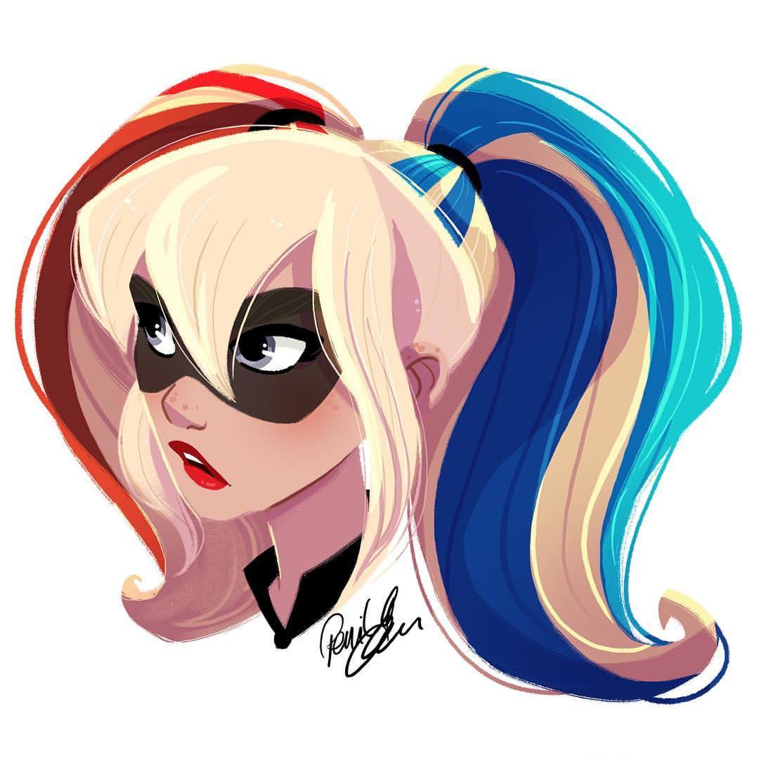 Harley Quinn Anime Drawing Free download on ClipArtMag