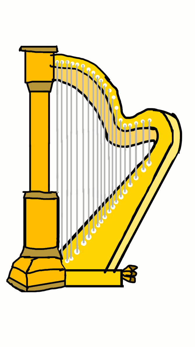 Harp Drawing | Free download on ClipArtMag