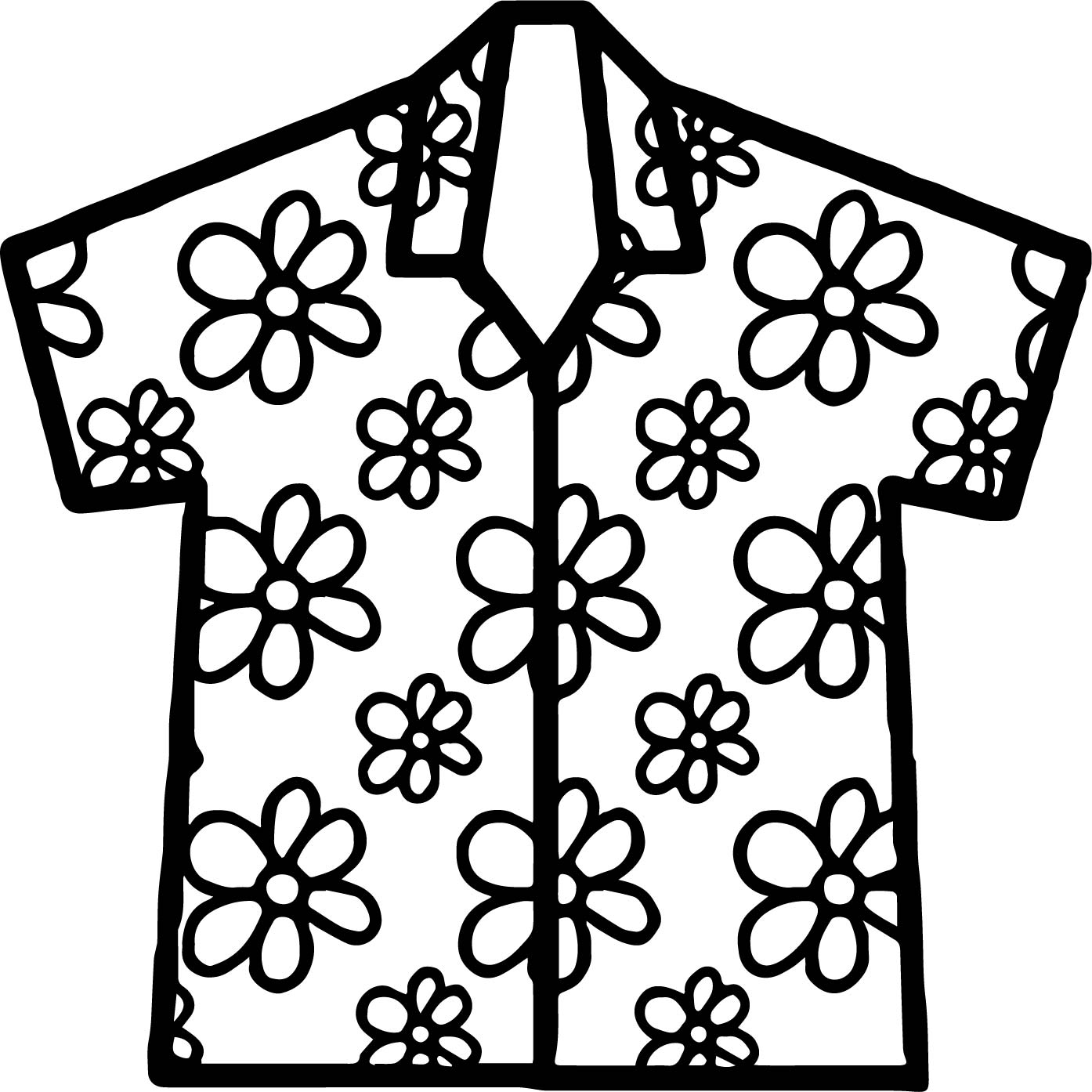 Hawaiian Shirt Drawing Free Download On ClipArtMag