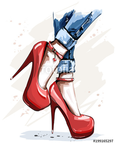 High Heels Drawing | Free download on ClipArtMag