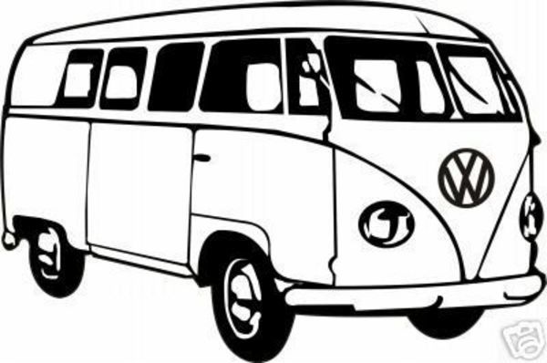 Hippie Van Drawing | Free download on ClipArtMag