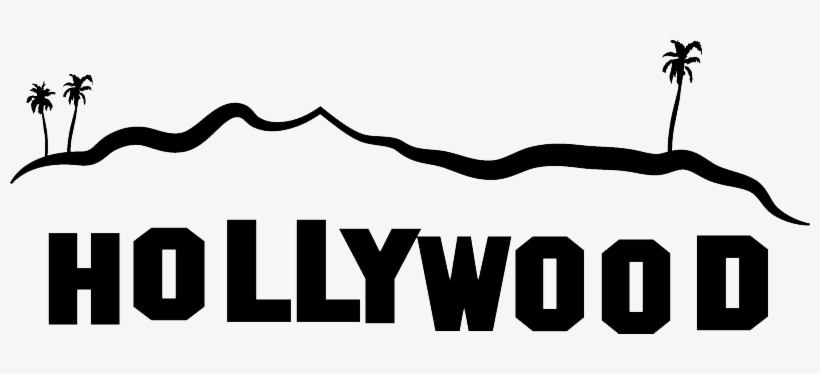 Hollywood Sign Drawing Free download on ClipArtMag