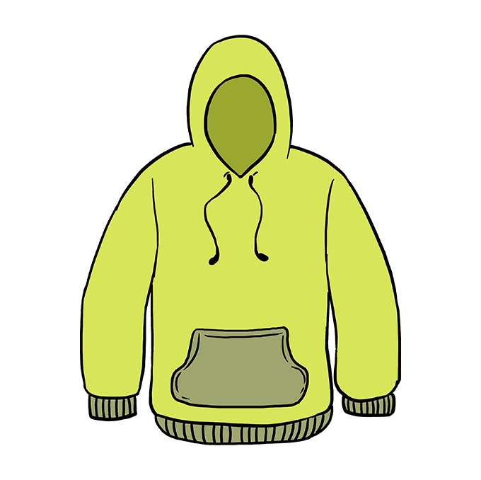 Hoodie Drawing | Free download on ClipArtMag