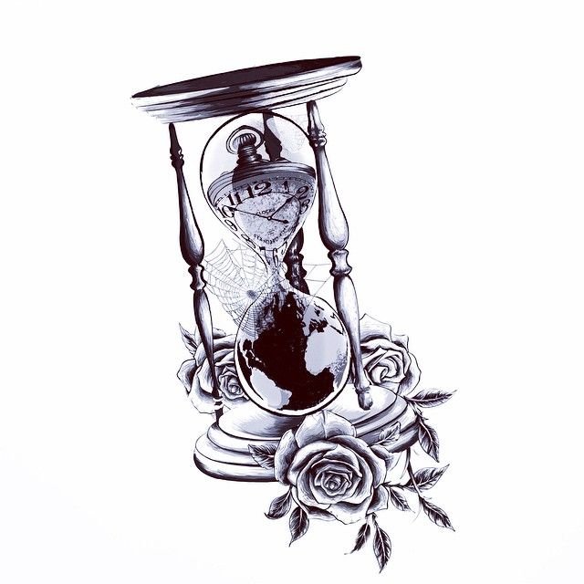 Hourglass Tattoo Drawing | Free download on ClipArtMag