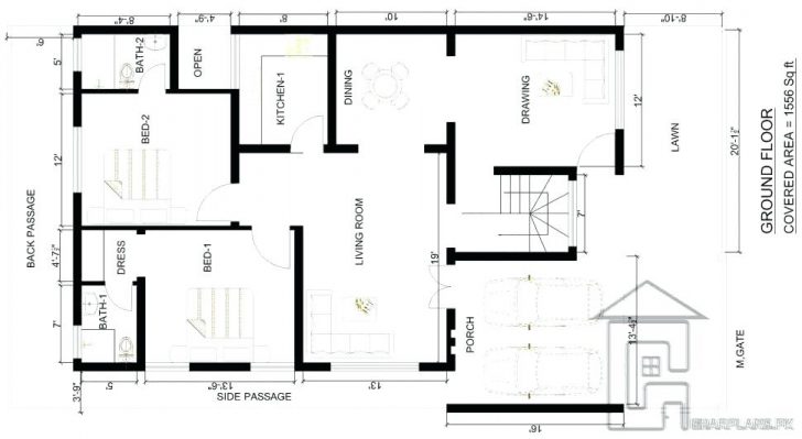 House Plan Drawing | Free download on ClipArtMag