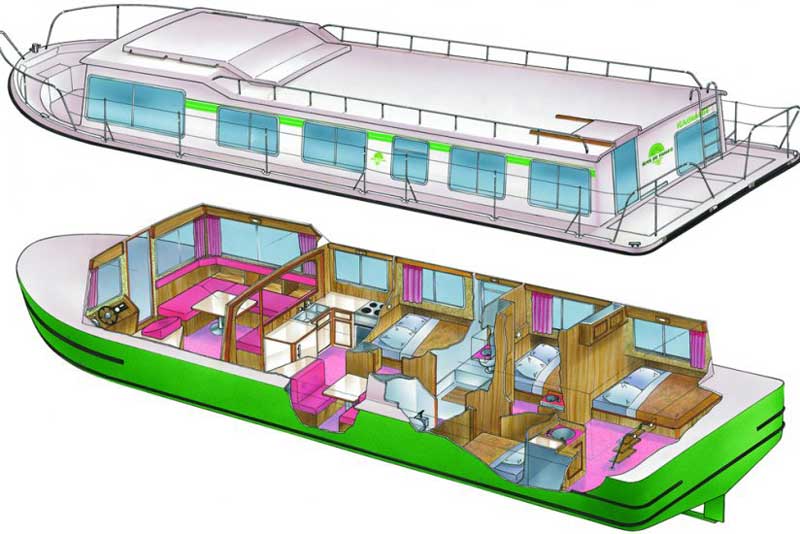 Houseboat Drawing | Free download on ClipArtMag