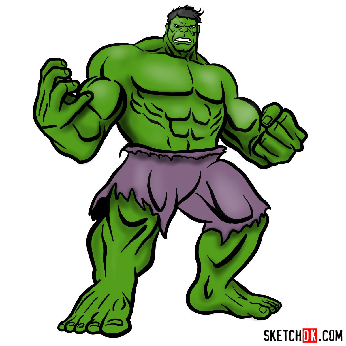 Hulk Cartoon Drawing Free Download On ClipArtMag