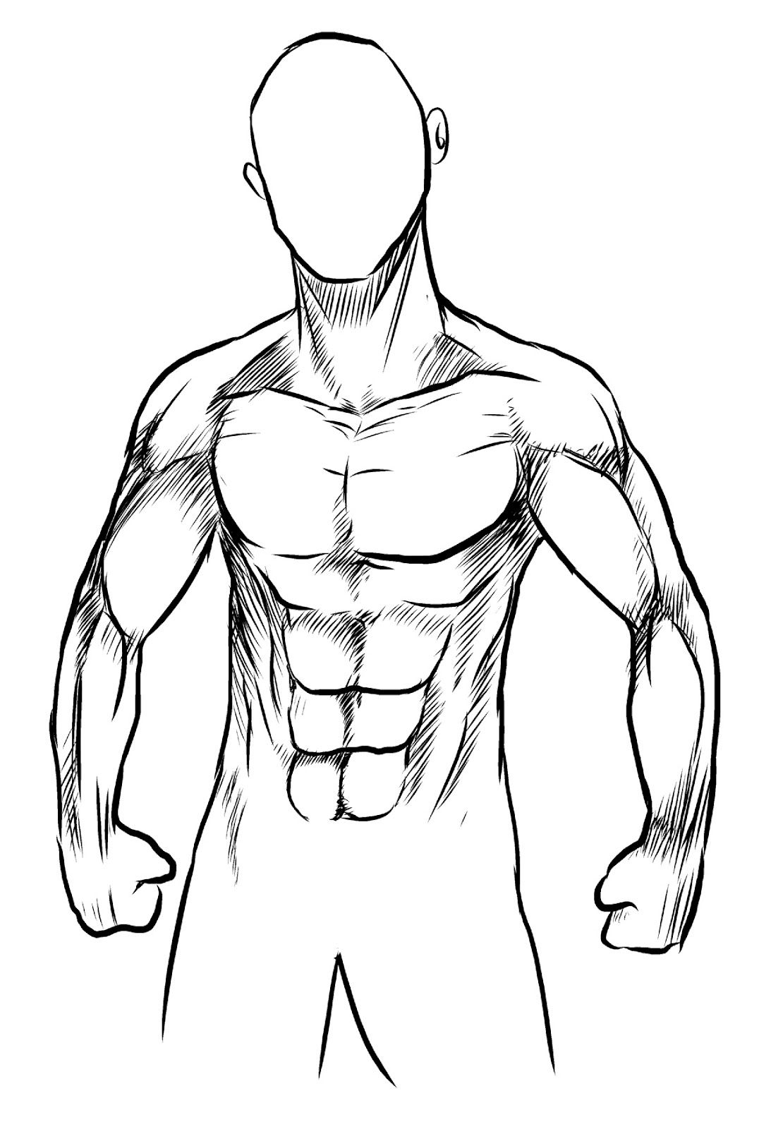 Easy Human Body Sketch Drawing with Realistic