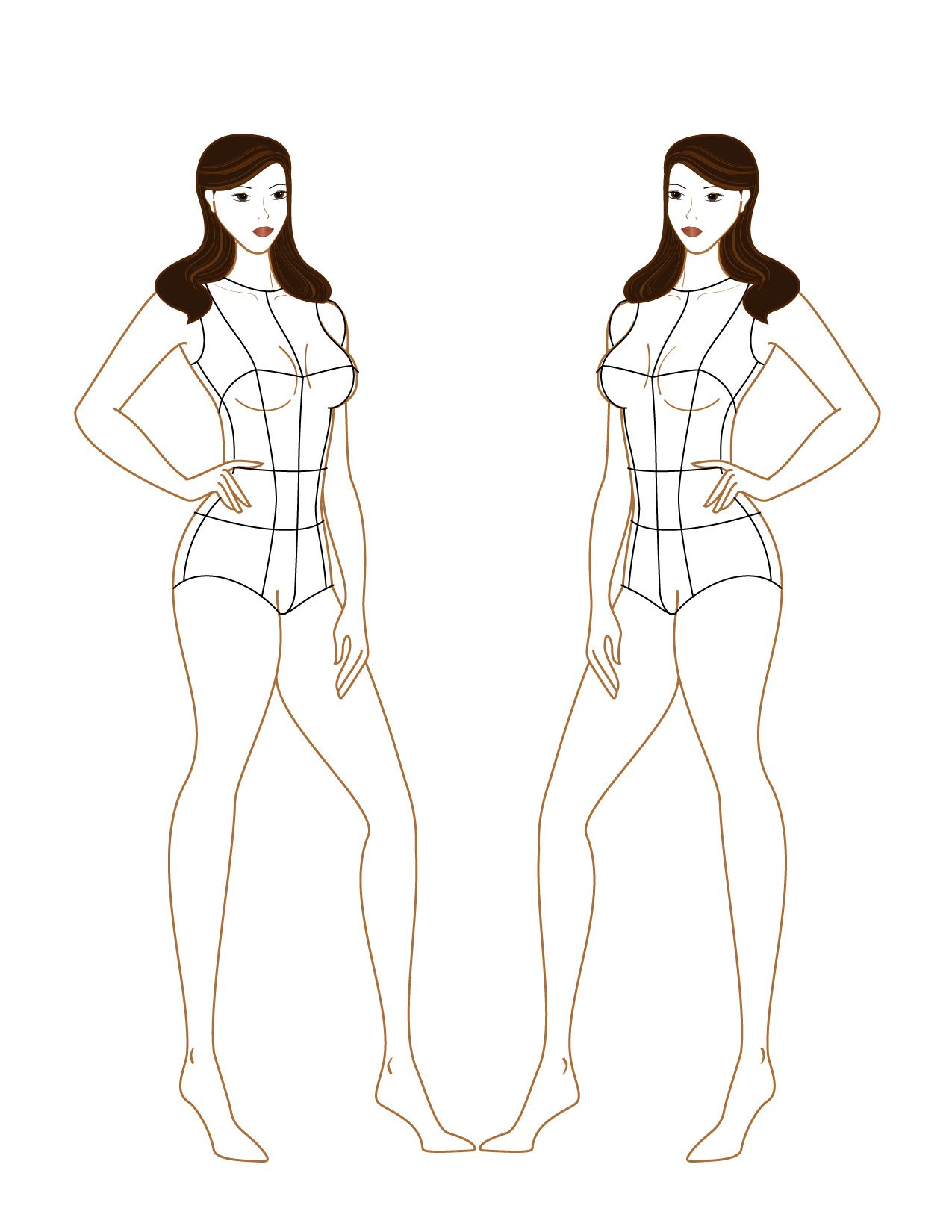 Human Body Drawing Template Free download on ClipArtMag
