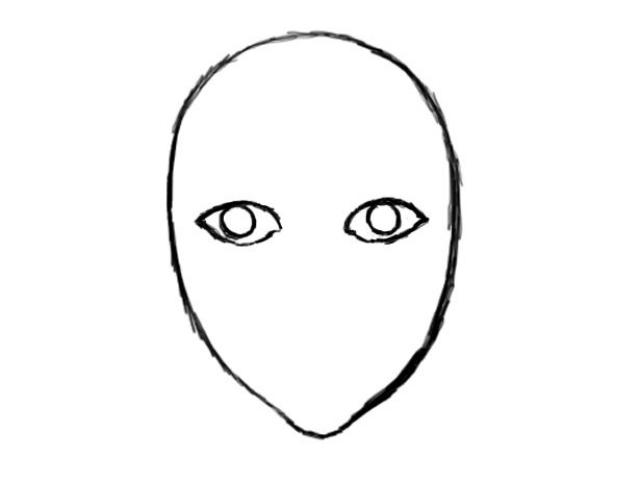 human face outline