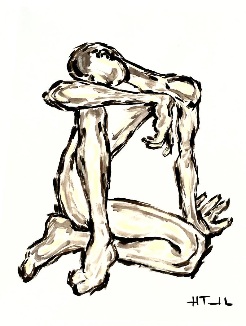 human figure perspective drawing