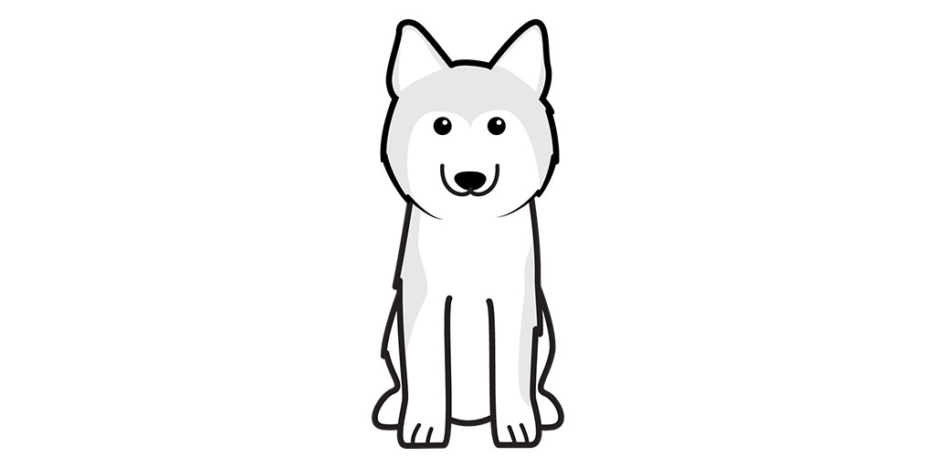 Husky Cartoon Drawing | Free download on ClipArtMag