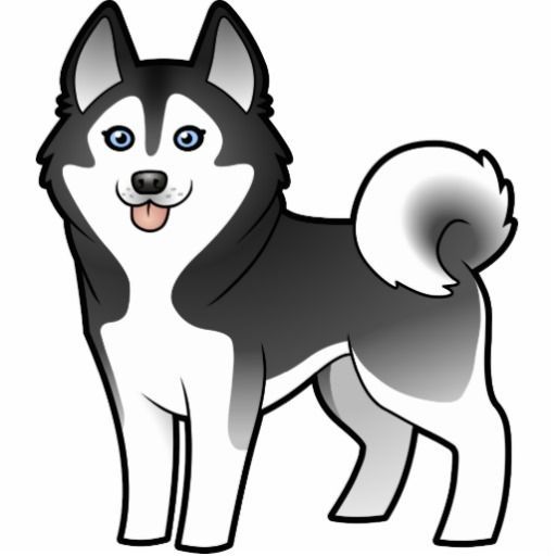 Husky Cartoon Drawing Free download on ClipArtMag