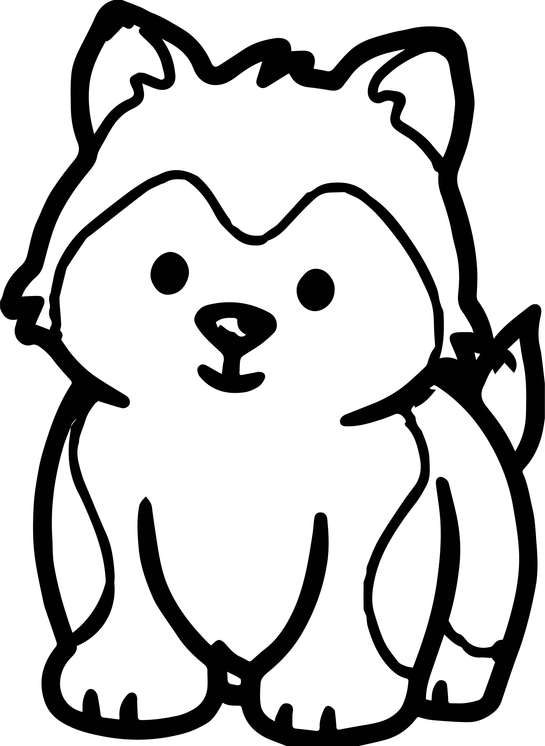 Husky Puppy Drawing Free download on ClipArtMag