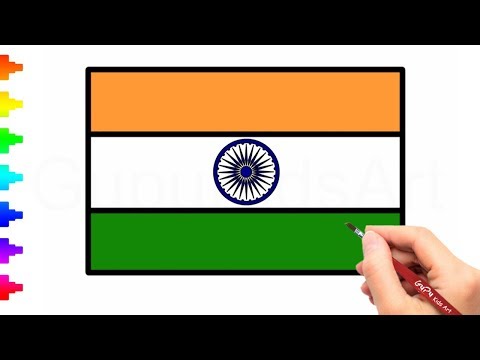 Indian Flag Drawing | Free download on ClipArtMag