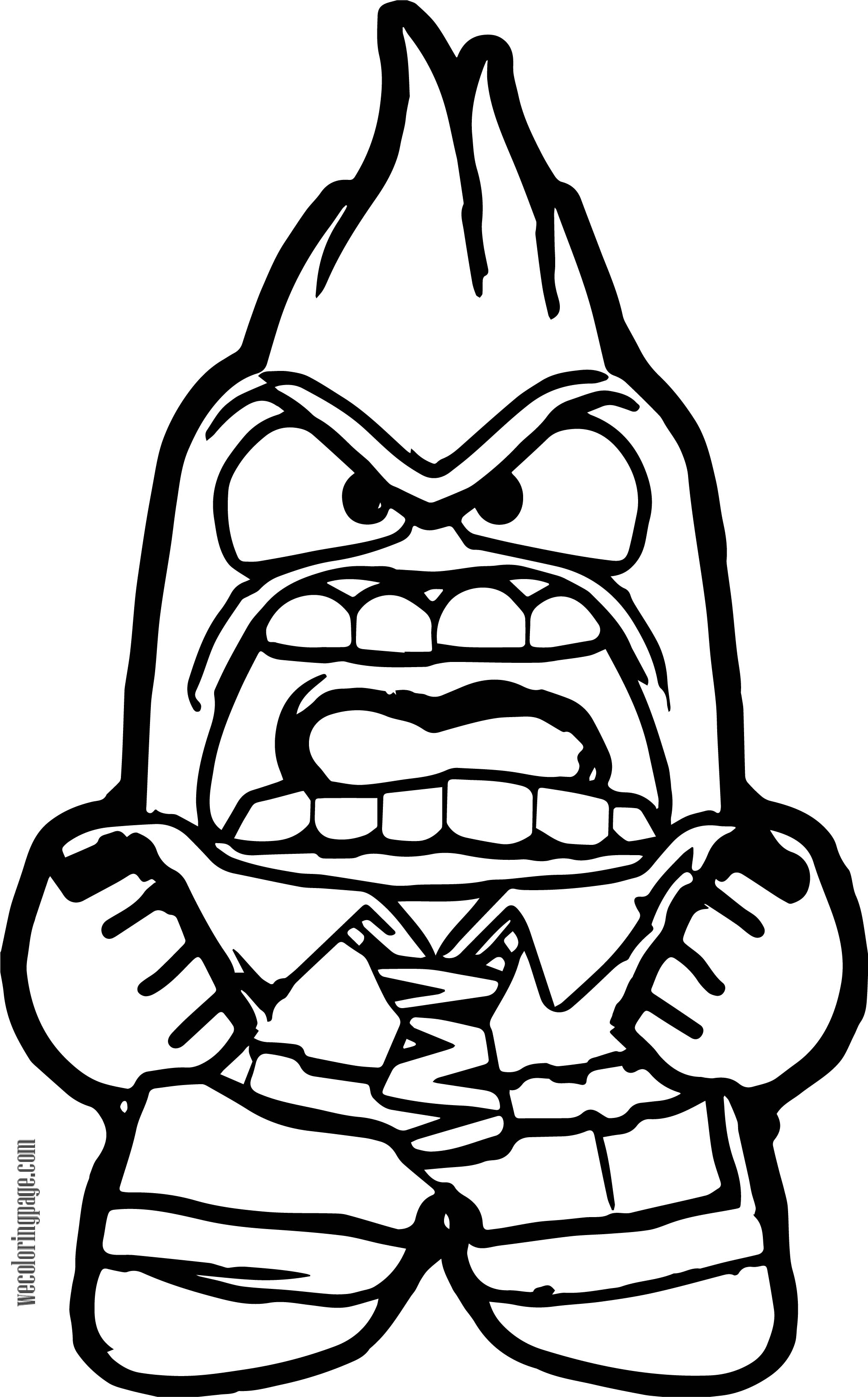Anger Iceberg Coloring Page
