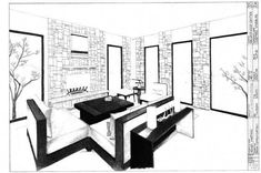 Interior Perspective Drawing Free Download Best Interior