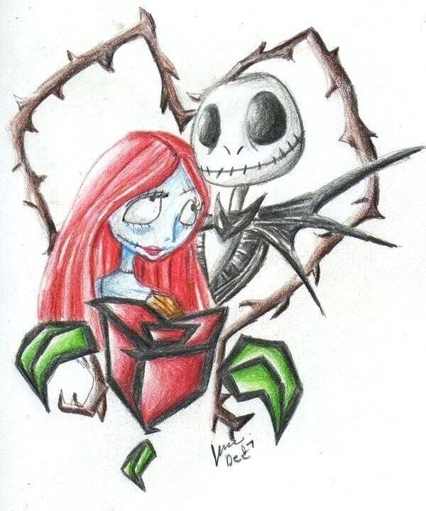 Jack Skellington And Sally Drawings | Free download on ClipArtMag