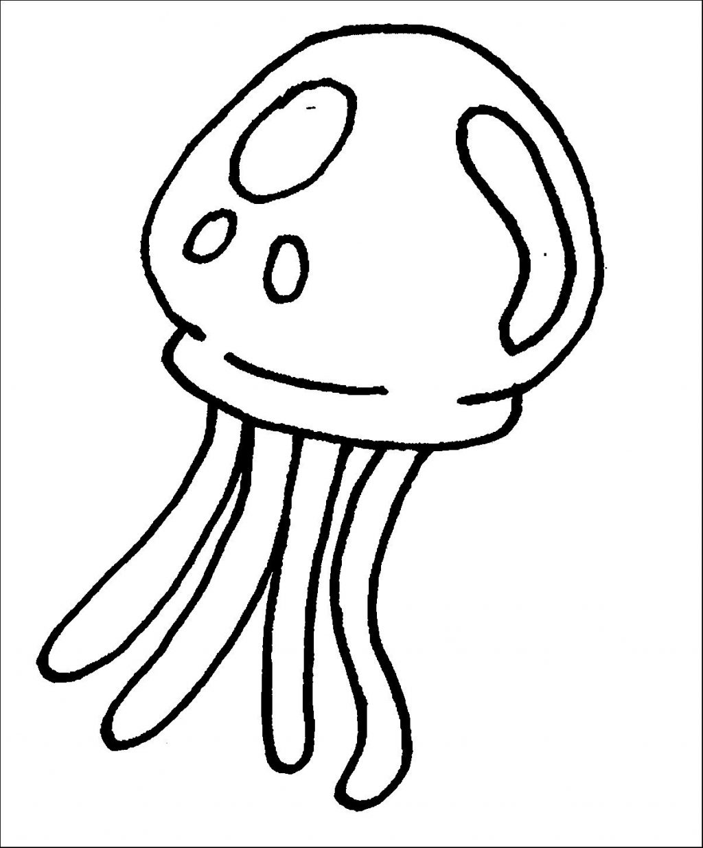 Jellyfish Line Drawing Free download on ClipArtMag