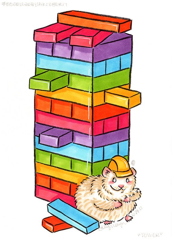 Jenga Drawing Free download on ClipArtMag