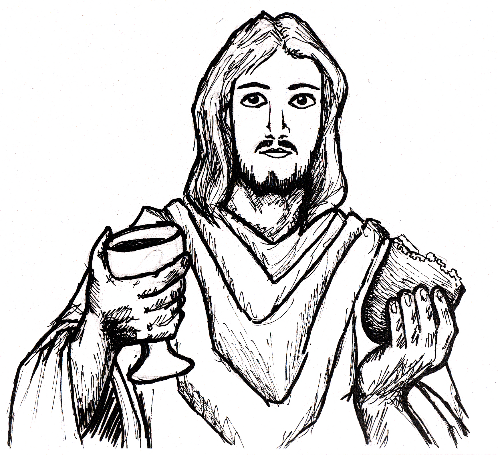Jesus Pencil Drawing Free Download On Clipartmag
