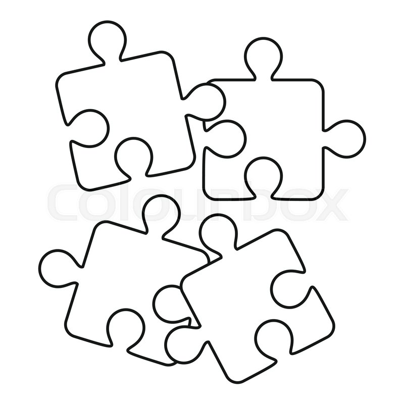 Jigsaw Puzzle Drawing | Free download on ClipArtMag