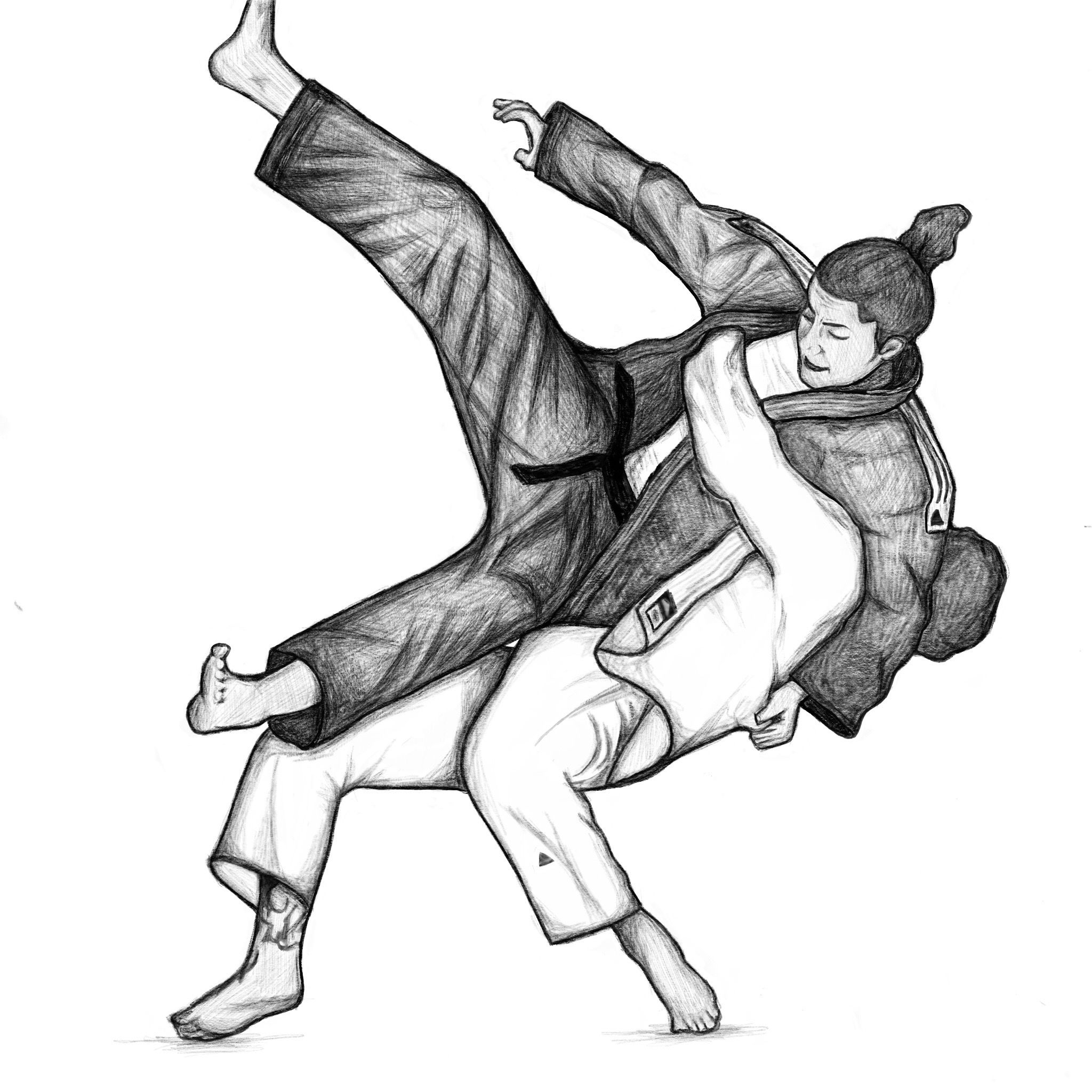 Judo Drawing Free download on ClipArtMag