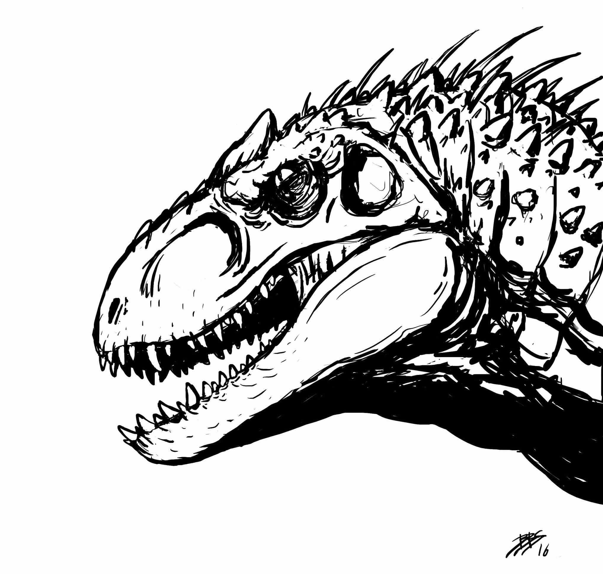 Jurassic World Indominus Rex Coloring Pages Sketch Coloring Page My