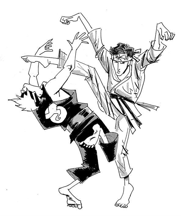 Karate Kid Drawing | Free download on ClipArtMag