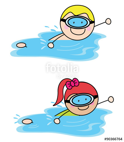 Kids Swimming Drawing | Free download on ClipArtMag