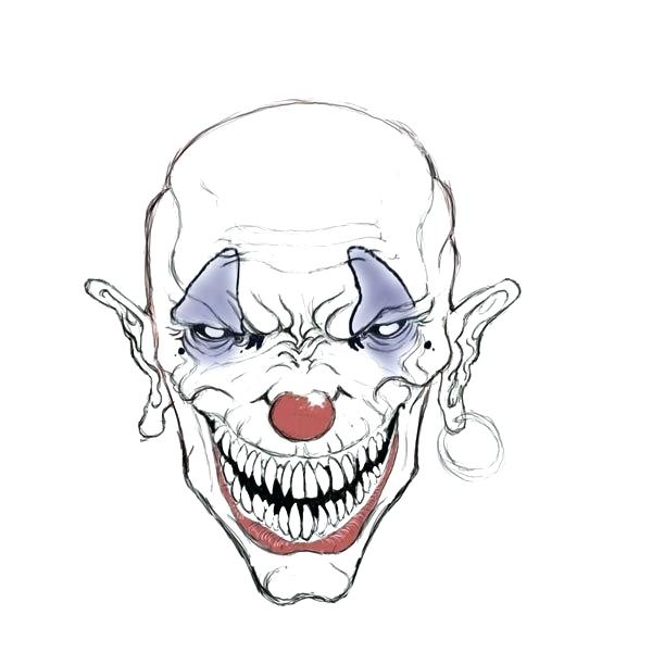 Killer Clown Drawings Free download on ClipArtMag