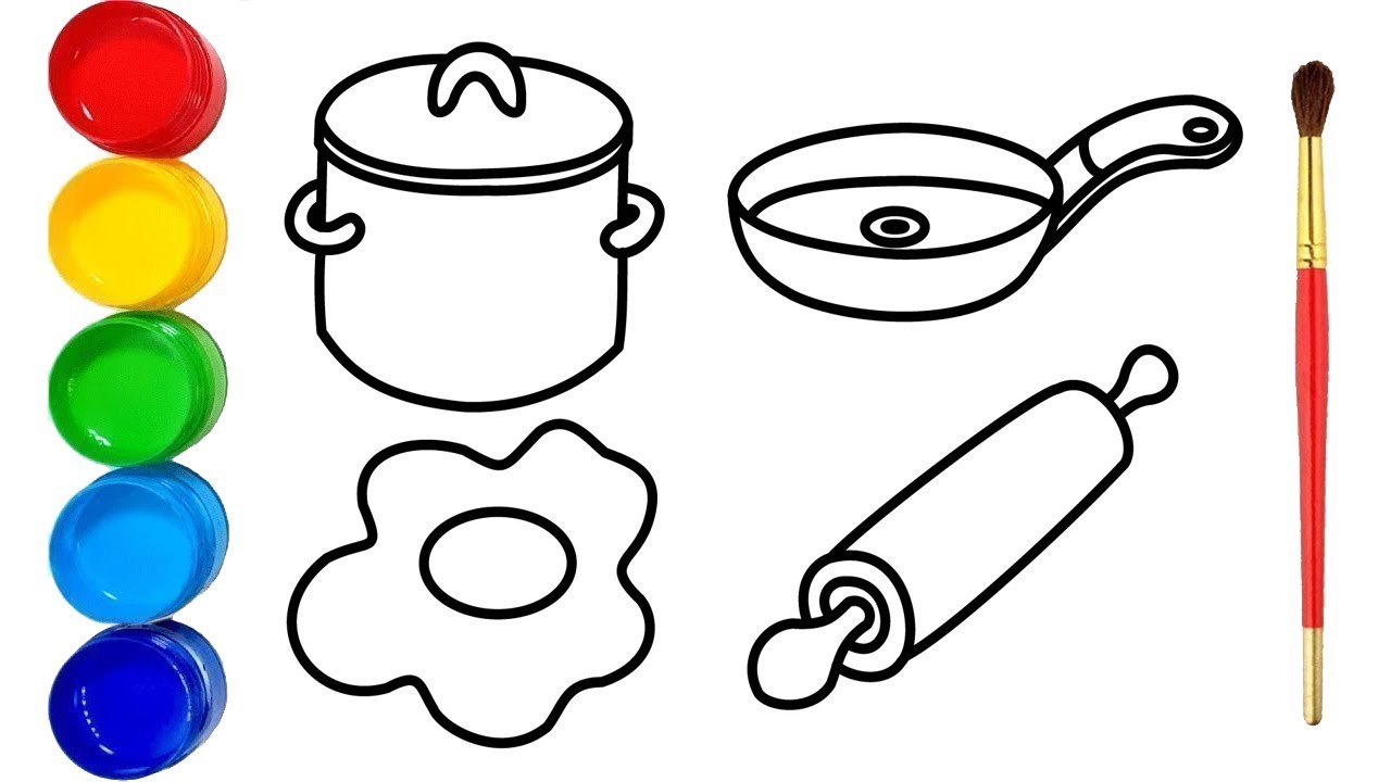 Kitchen Tools Drawing  Free download on ClipArtMag