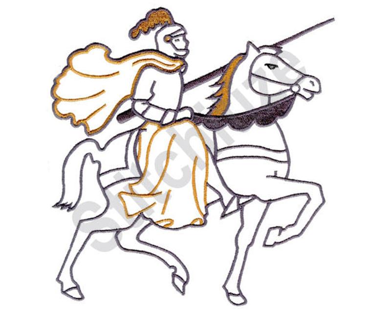 Knight On Horse Drawing Free download on ClipArtMag