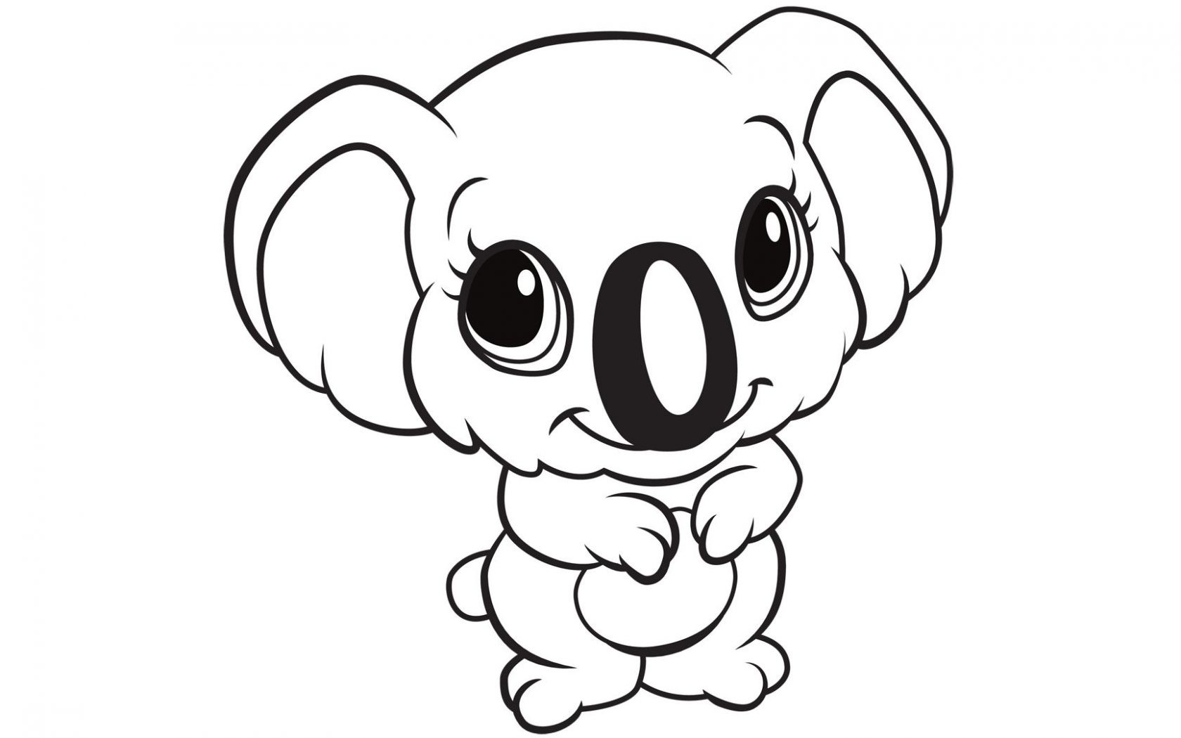 Koala Drawing Cute | Free download on ClipArtMag