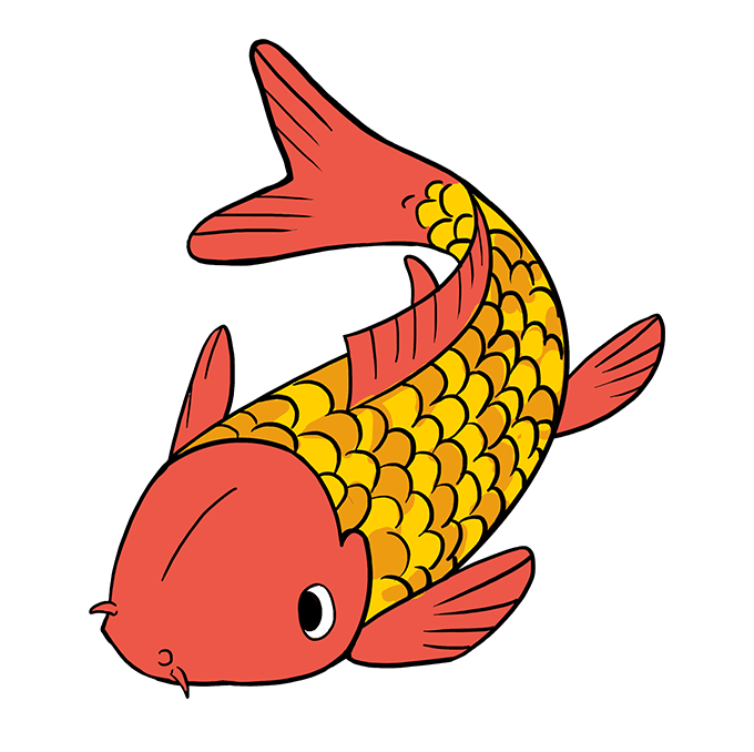 Koi Dragon Drawing | Free download on ClipArtMag