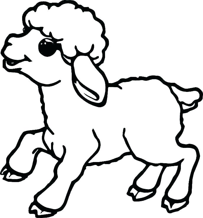 Lamb Line Drawing Free Download On ClipArtMag