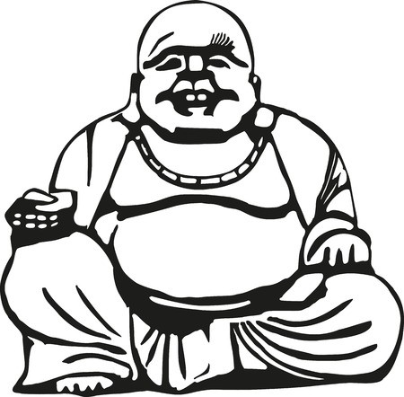 Laughing Buddha Drawing | Free download on ClipArtMag