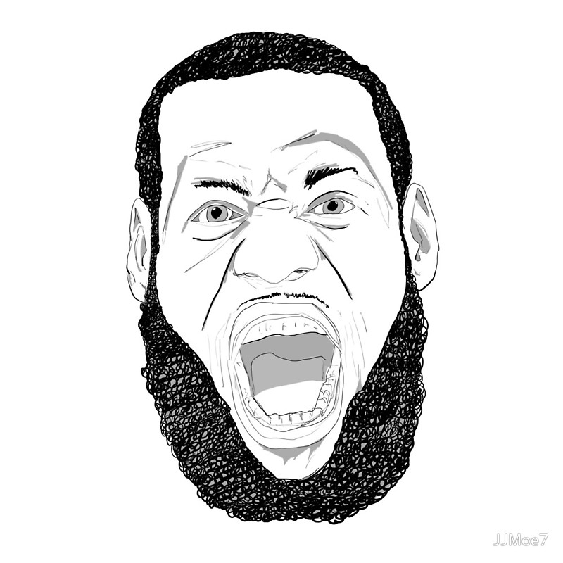 Lebron James Face Pages Coloring Pages