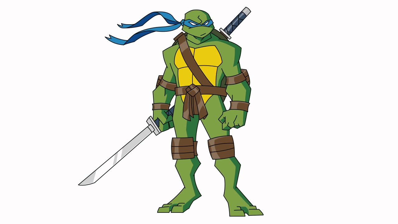 Leonardo Ninja Turtle Drawing